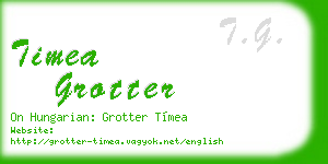 timea grotter business card